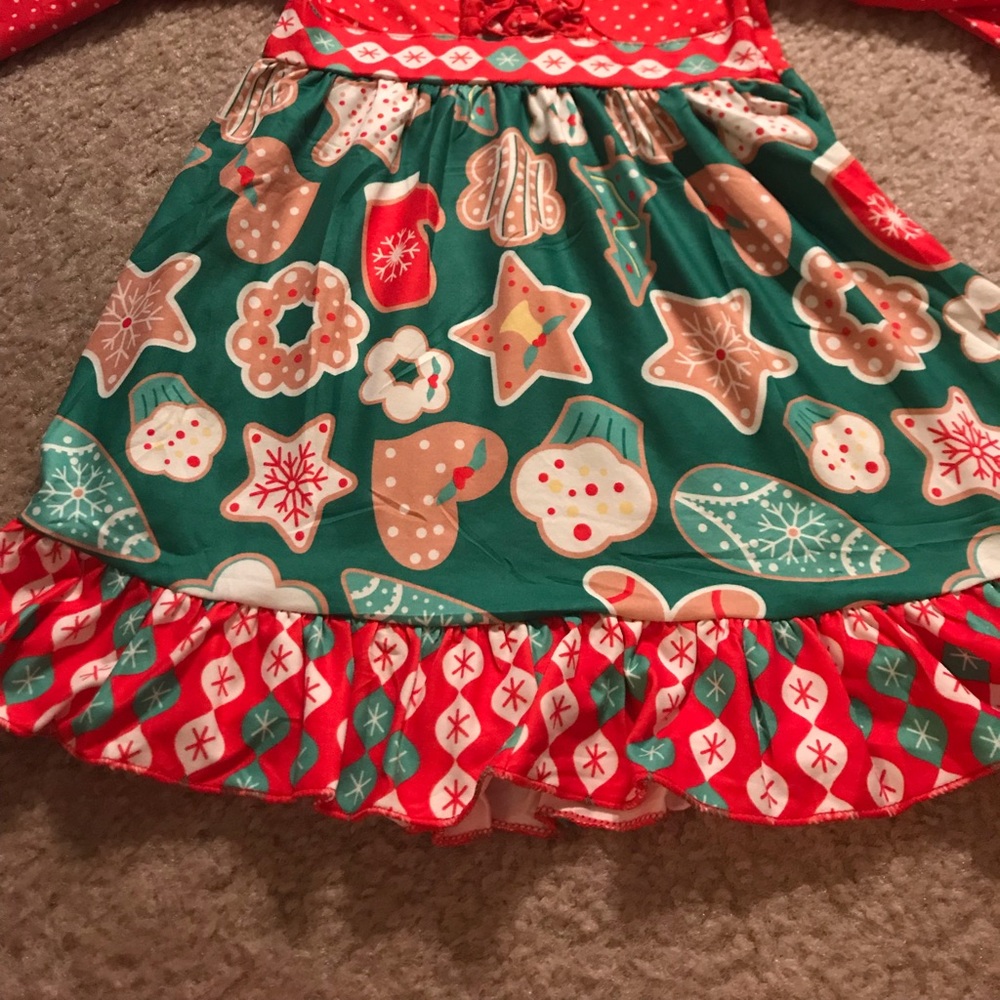 Milk and cookies Christmas dress
